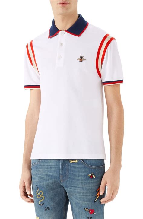 gucci bee polo stripe|gucci polo aliexpress.